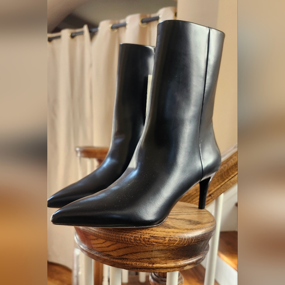 H&M Sleek Black Heeled Boots